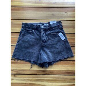 NWT OLD NAVY HIGH RISE BLACK DENIM SHORTS WOMENS SIZE 2